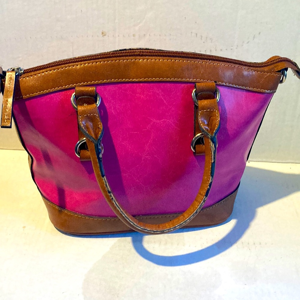 Women Leather Formal Office Evening Party Hand Bag Size 11 X 7”